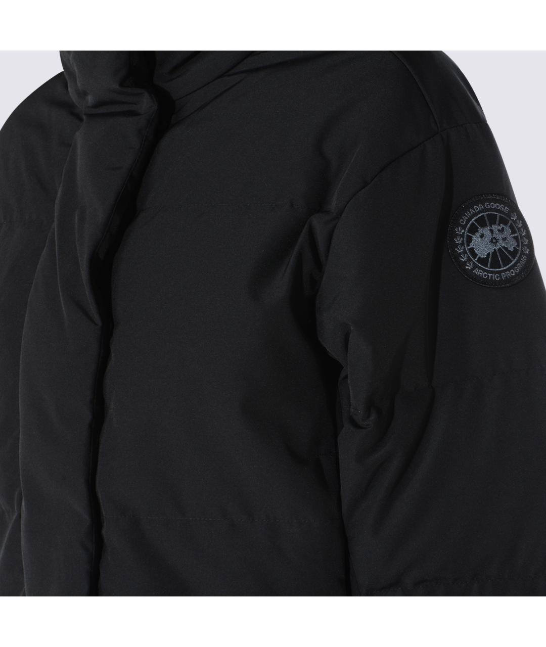 CANADA GOOSE Черная полиэстеровая куртка, фото 3