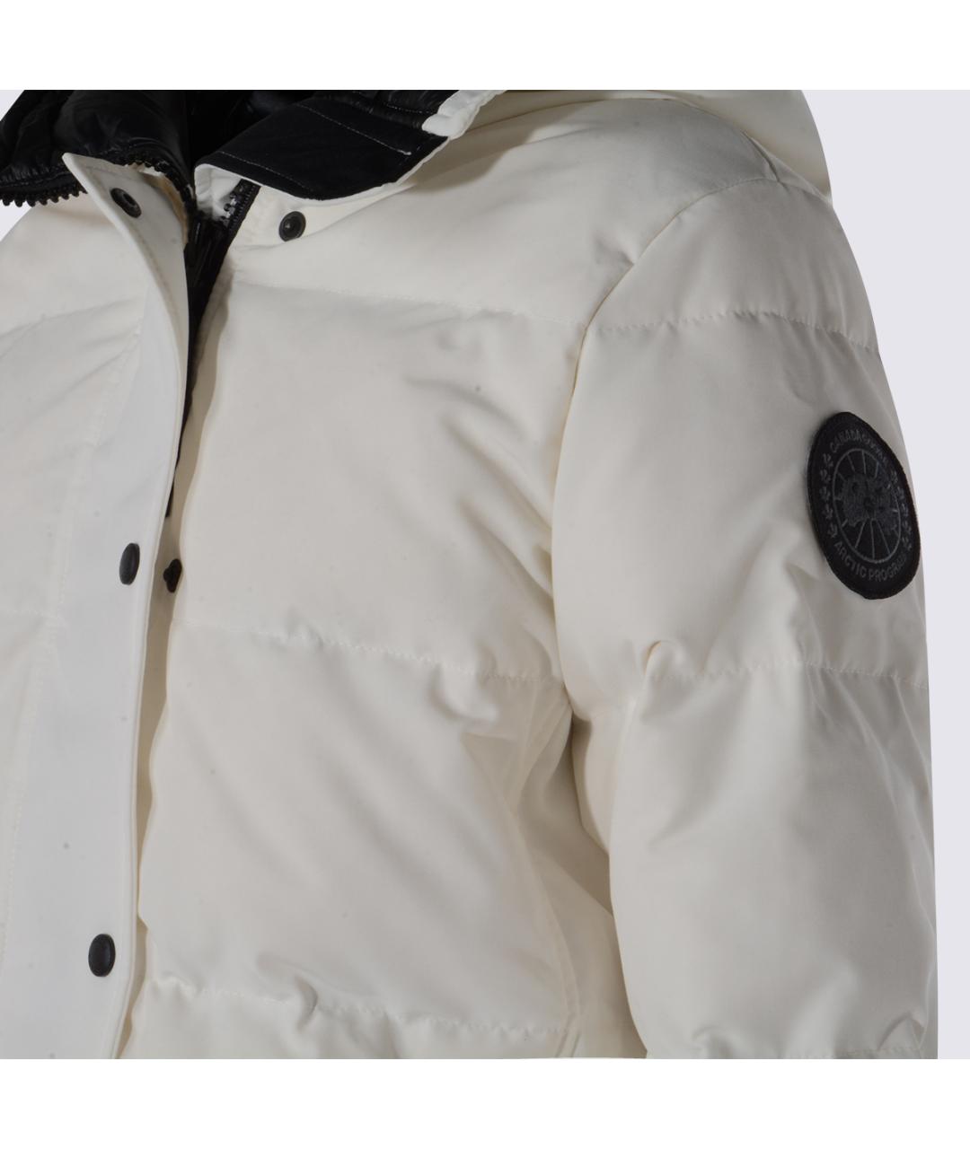 CANADA GOOSE Белая полиамидовая парка, фото 3