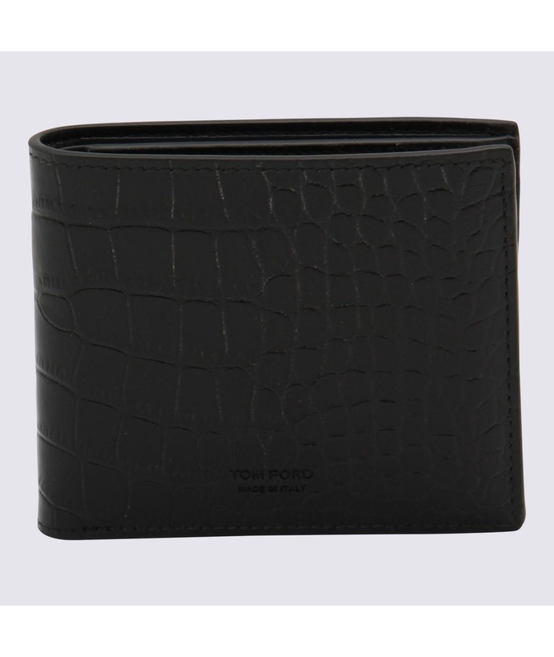 TOM FORD Черный кожаный кошелек, фото 4