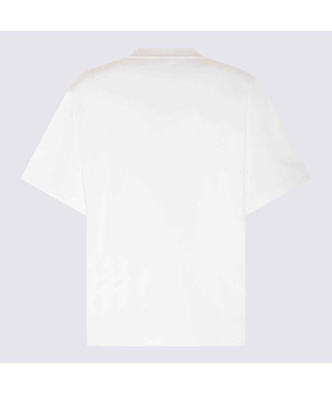 JIL SANDER Белая хлопковая футболка, фото 2