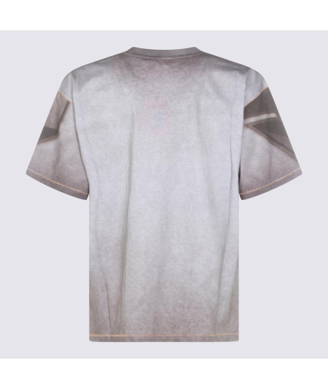 DIESEL Серая хлопковая футболка, фото 2