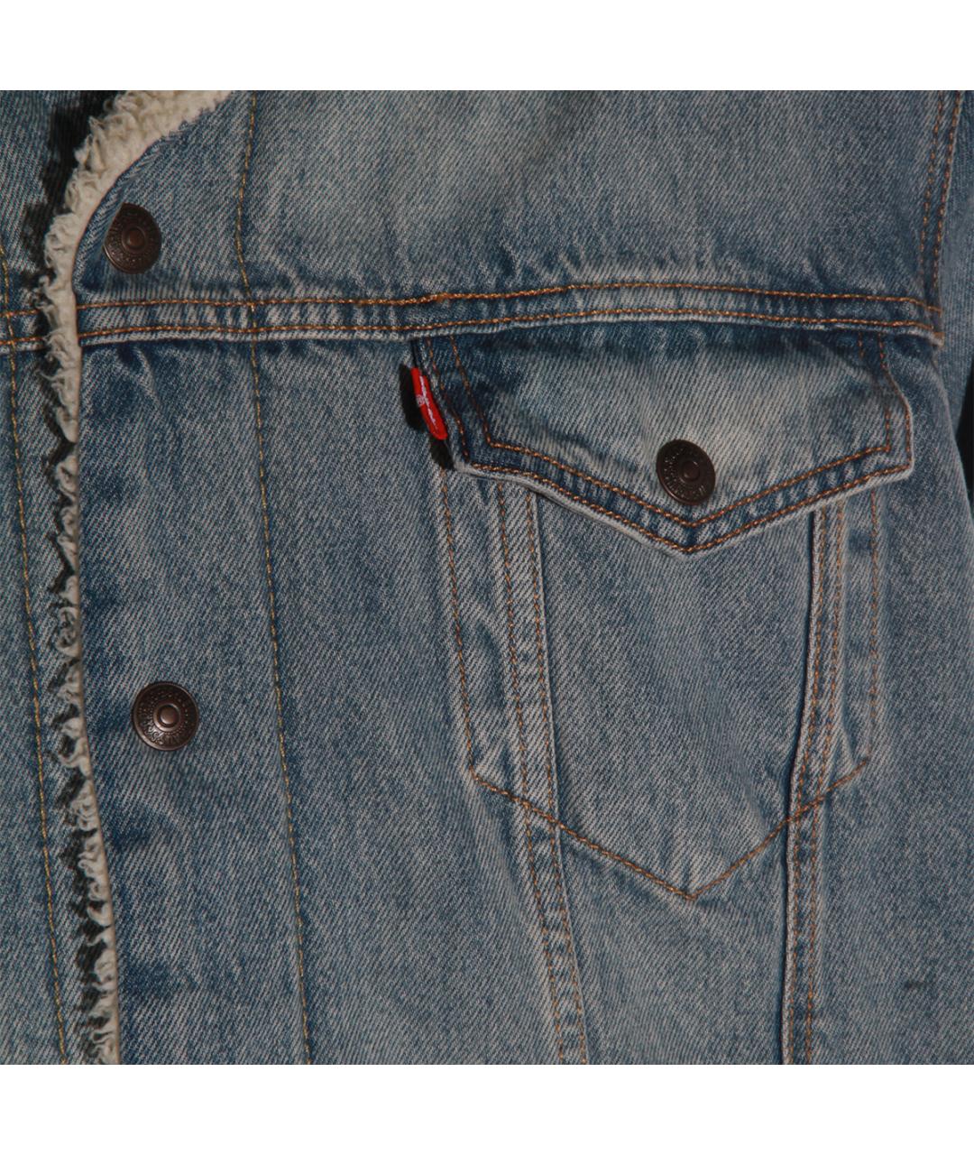 LEVI'S Синяя хлопковая куртка, фото 3