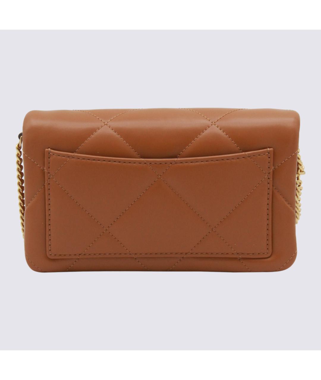 TORY BURCH Коричневая кожаная сумка через плечо, фото 3