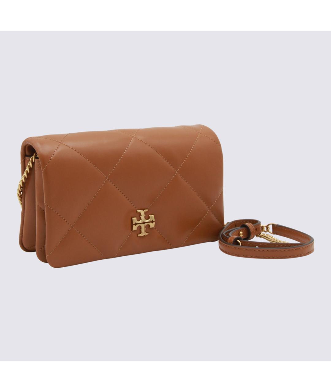 TORY BURCH Коричневая кожаная сумка через плечо, фото 2