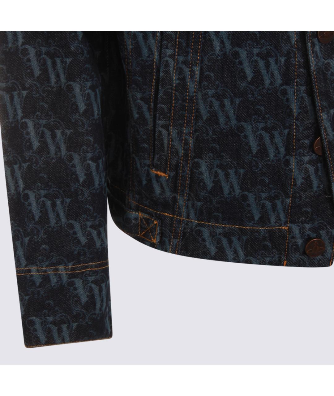 VIVIENNE WESTWOOD Синяя хлопковая куртка, фото 4