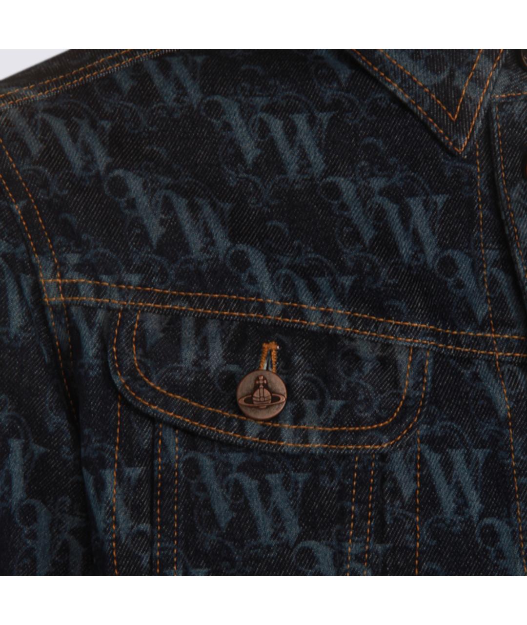VIVIENNE WESTWOOD Синяя хлопковая куртка, фото 3