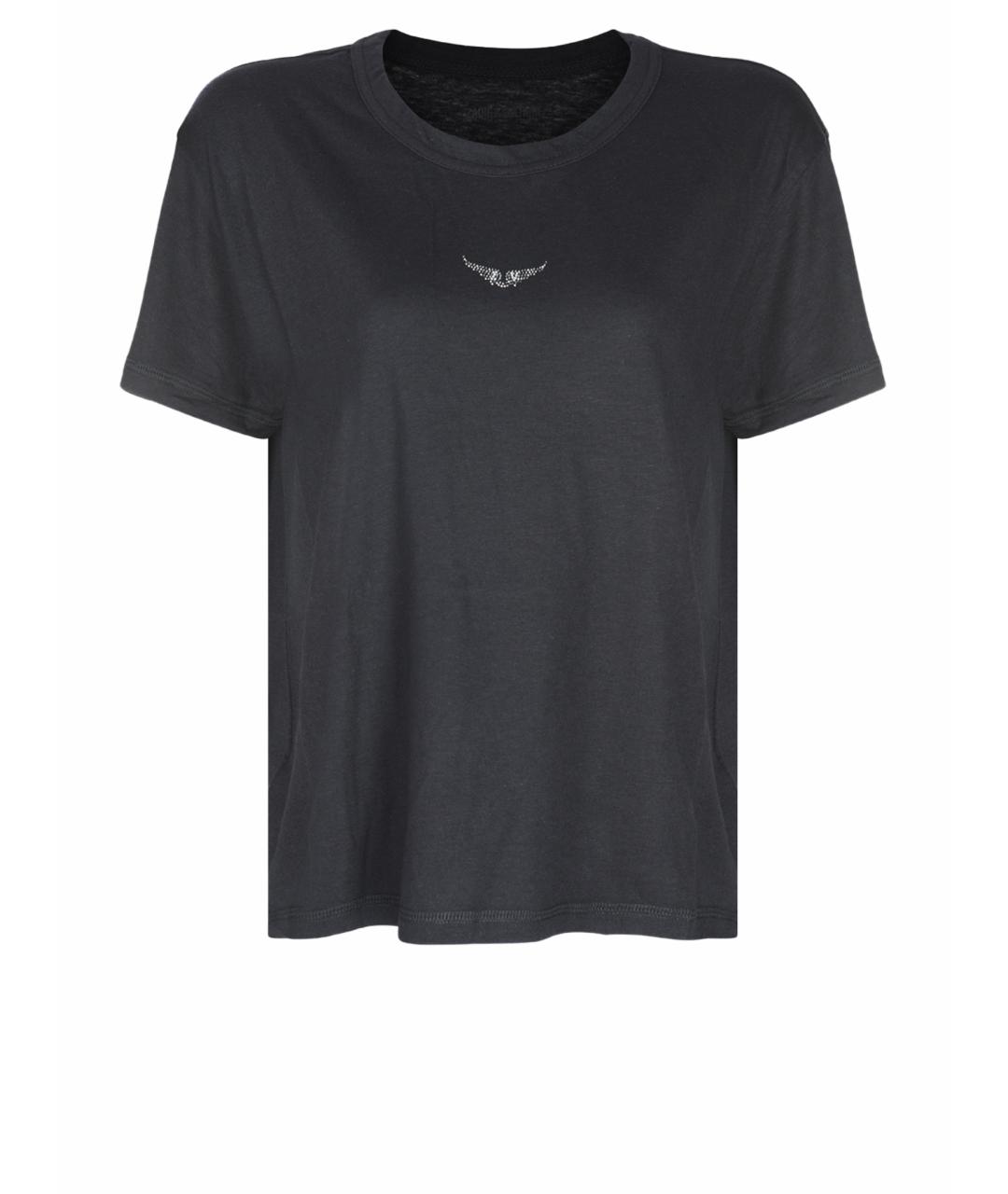 ZADIG & VOLTAIRE Черная хлопковая футболка, фото 1