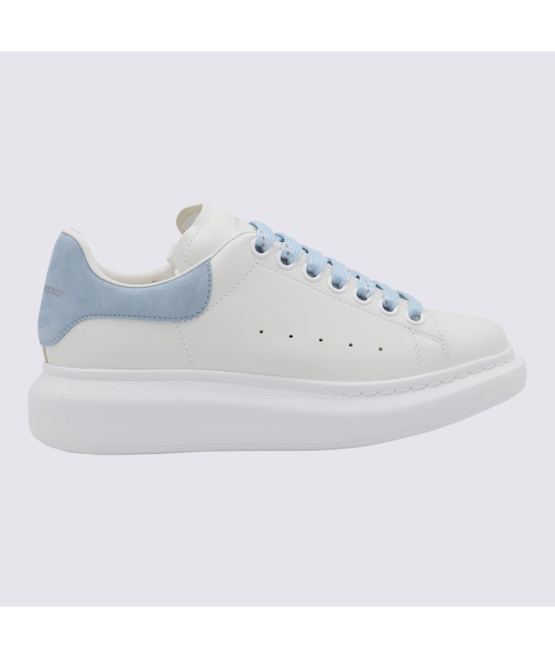 ALEXANDER MCQUEEN Белые кожаные кеды, фото 3