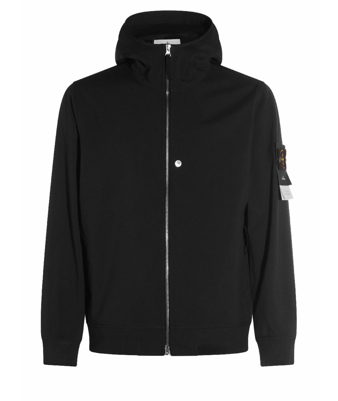 STONE ISLAND Черная полиамидовая куртка, фото 1