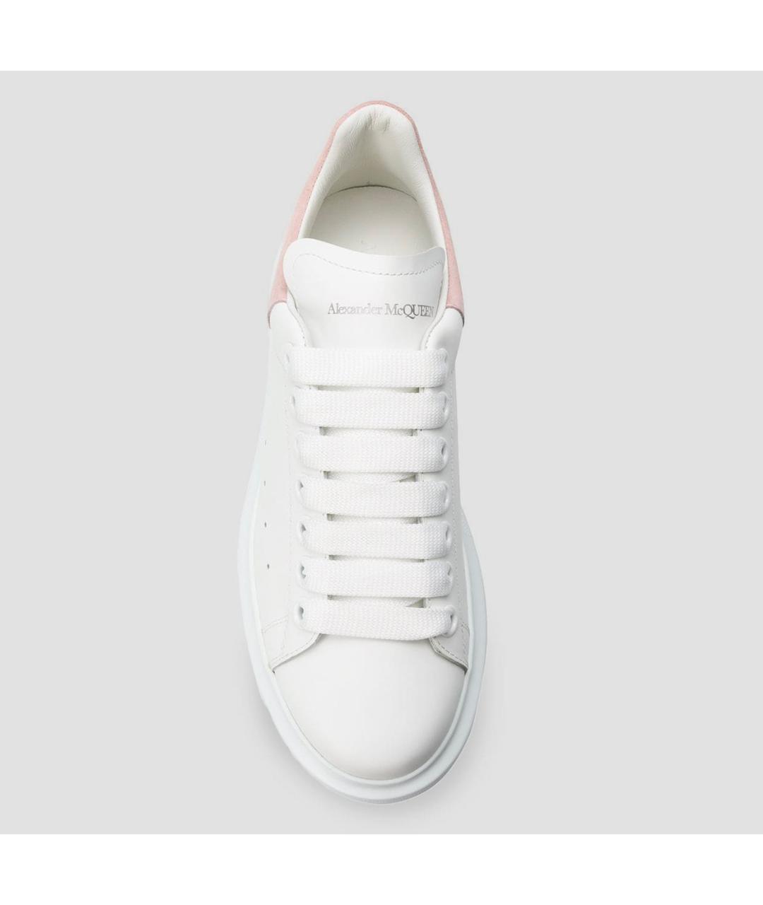 ALEXANDER MCQUEEN Белые кожаные кеды, фото 4