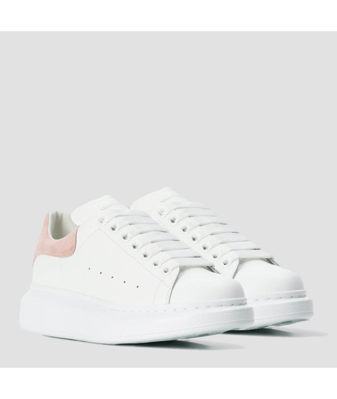 ALEXANDER MCQUEEN Белые кожаные кеды, фото 2