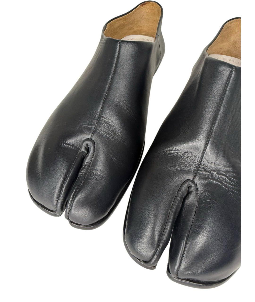 MAISON MARGIELA Черные кожаные лоферы, фото 3
