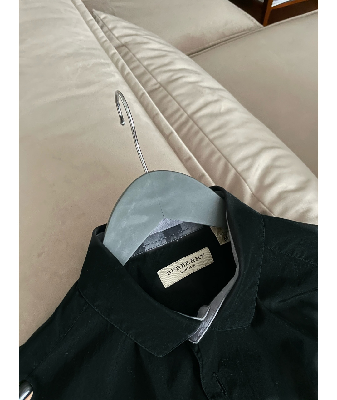 BURBERRY LONDON Черная хлопковая кэжуал рубашка, фото 4
