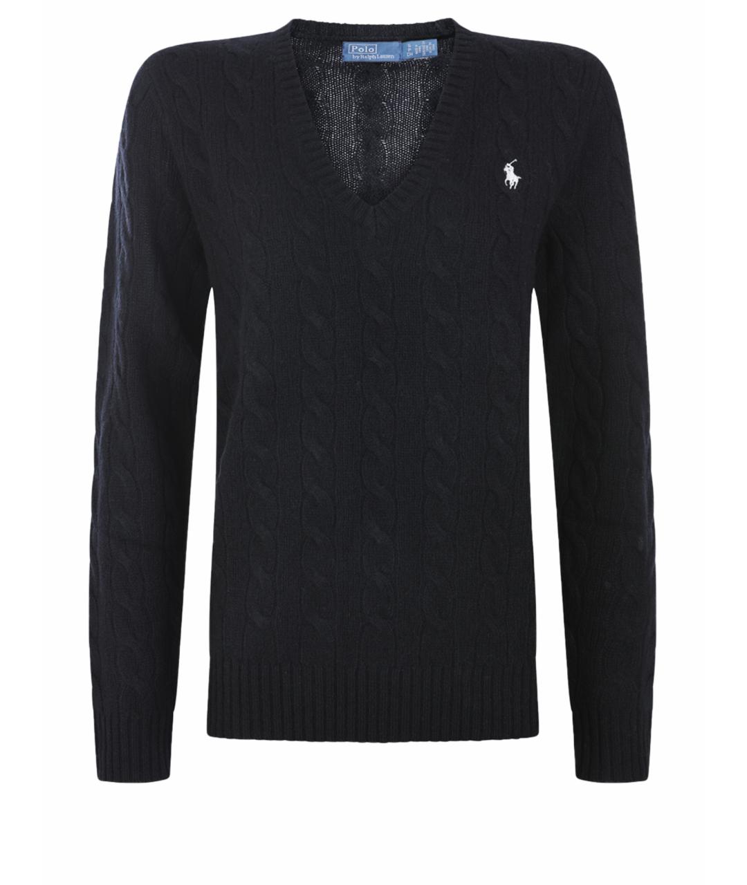 POLO RALPH LAUREN Черный шерстяной джемпер / свитер, фото 1