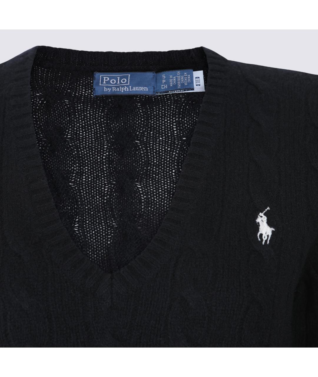 POLO RALPH LAUREN Черный шерстяной джемпер / свитер, фото 3