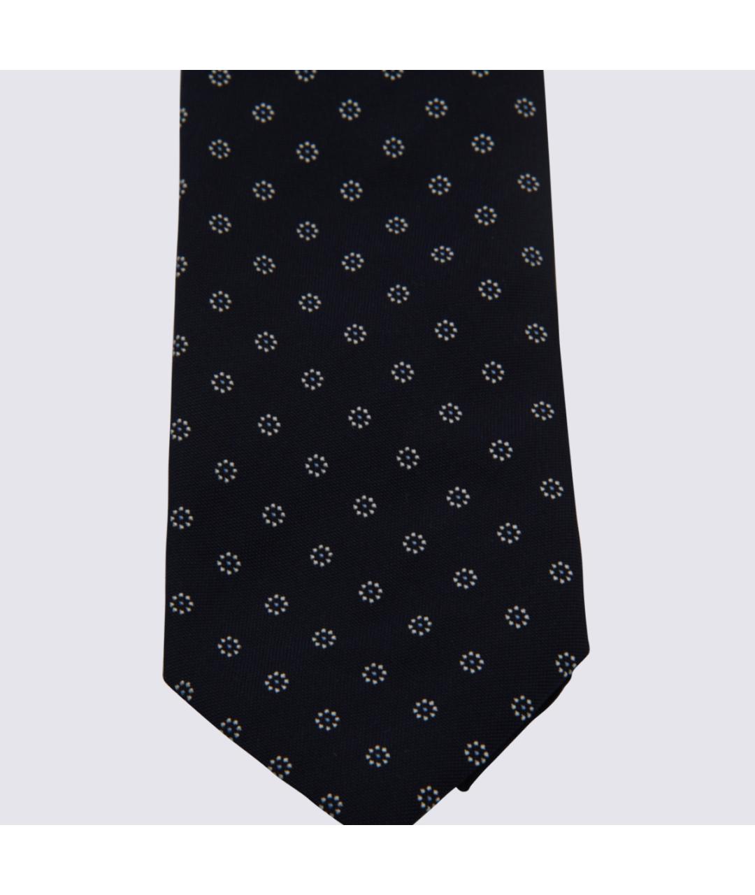 ZEGNA Темно-синий шелковый галстук, фото 2