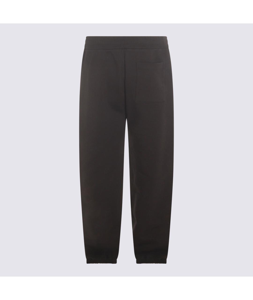 JIL SANDER Черные хлопковые повседневные брюки, фото 2