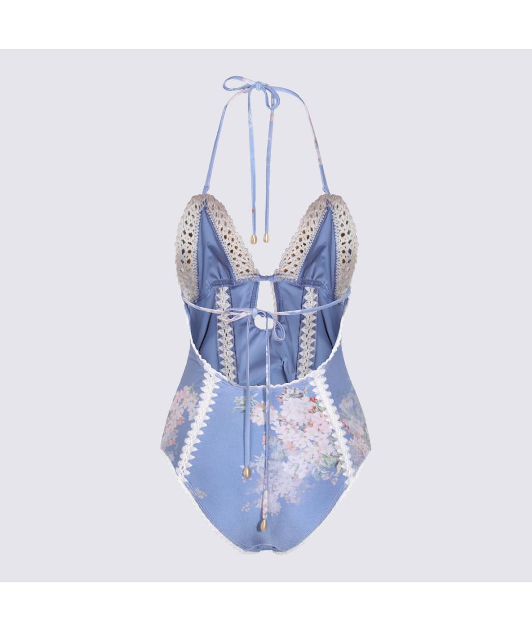 ZIMMERMANN Голубой полиамидовый купальник, фото 2