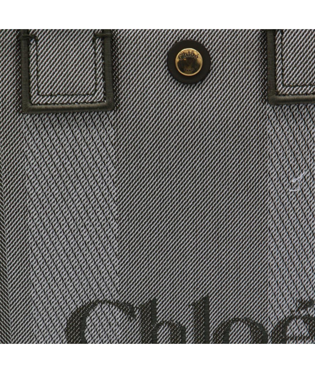 CHLOE Хаки тканевая сумка тоут, фото 4