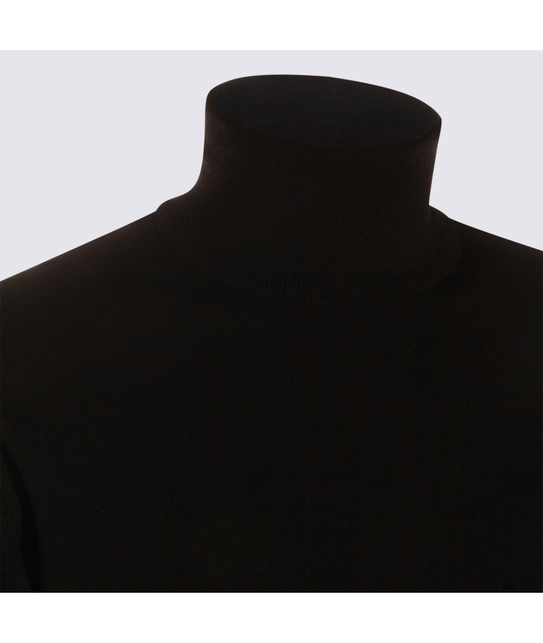 ALTEA Черный шерстяной джемпер / свитер, фото 4