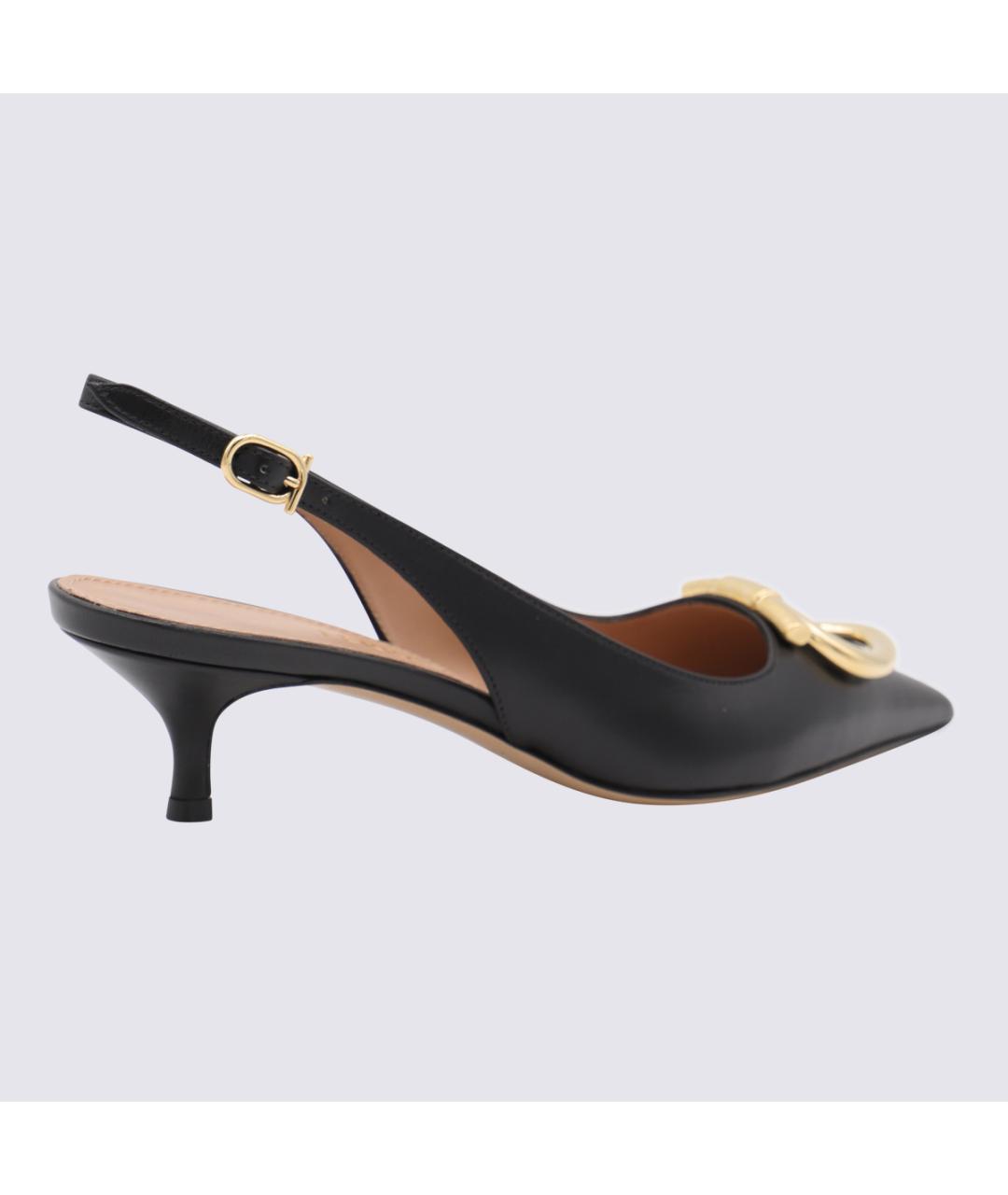 FERRAGAMO Черные кожаные туфли, фото 3