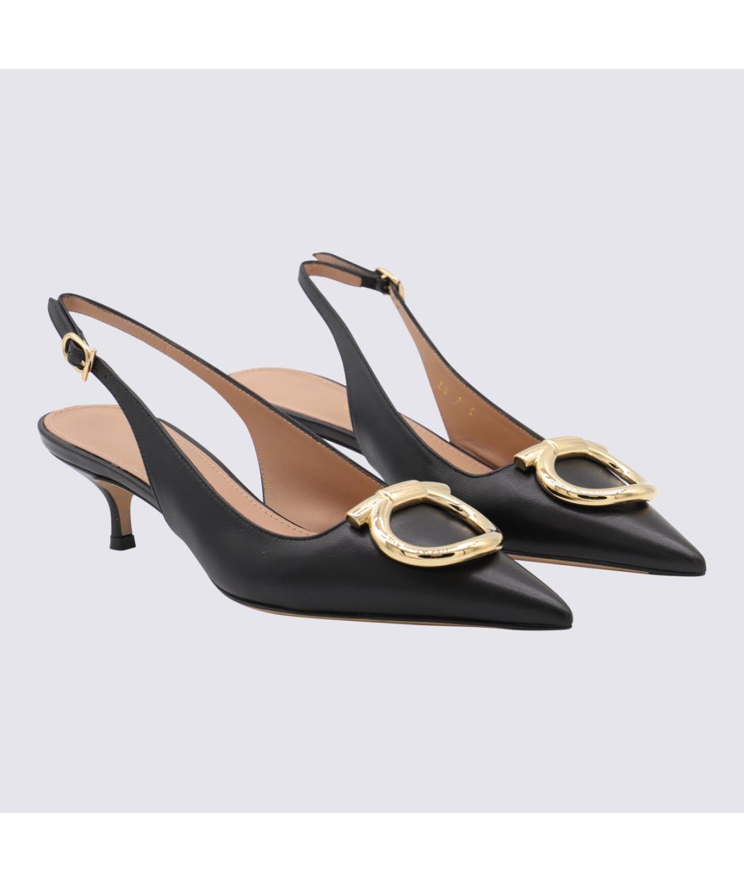 FERRAGAMO Черные кожаные туфли, фото 2