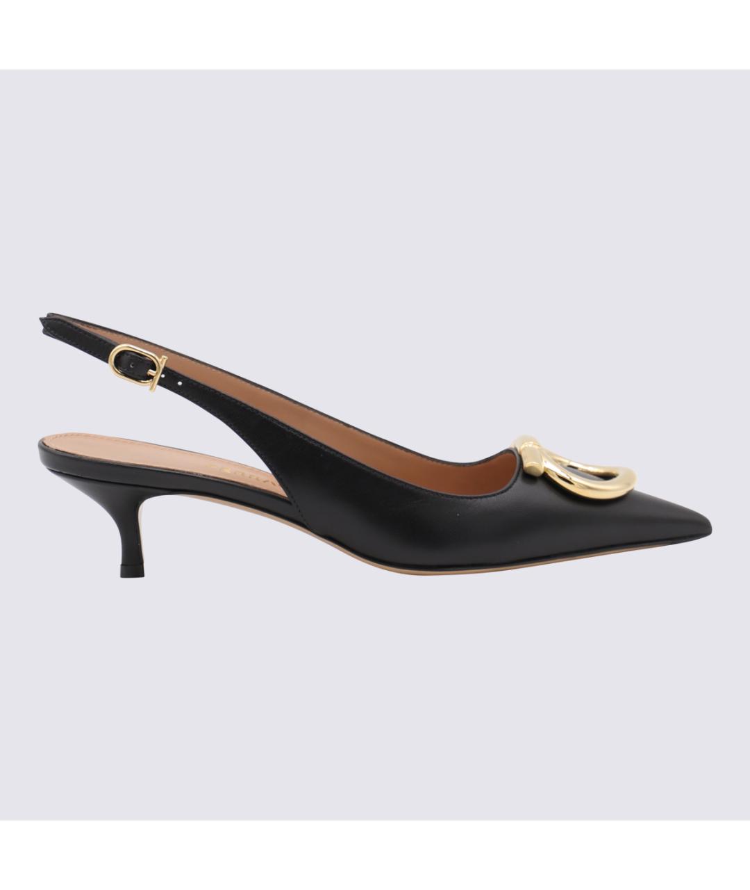 FERRAGAMO Черные кожаные туфли, фото 5