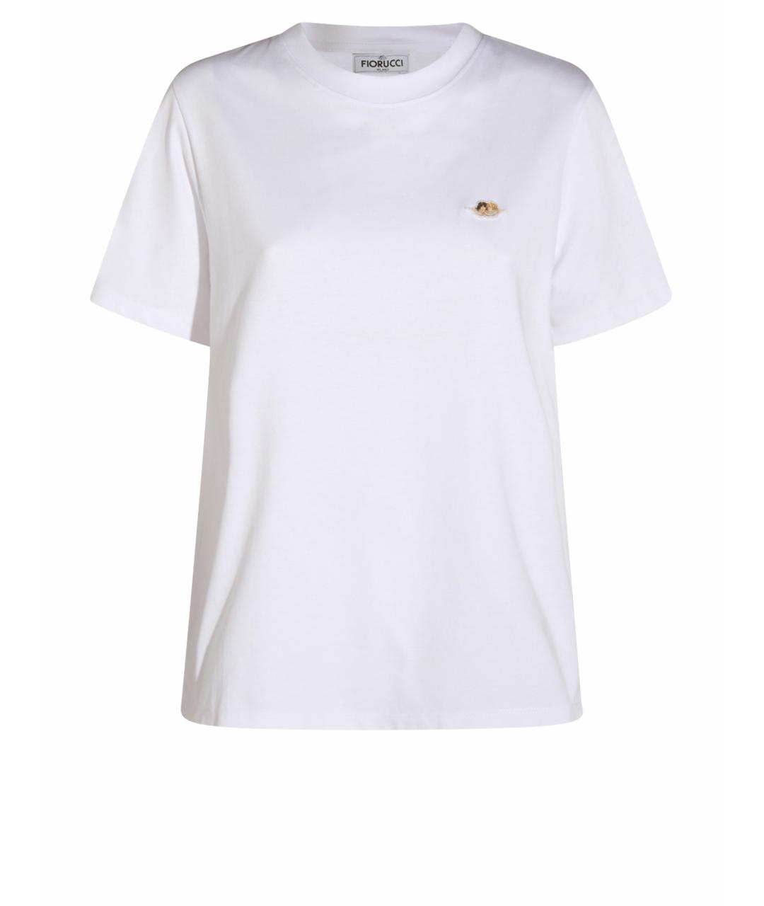 FIORUCCI Белая хлопковая футболка, фото 1