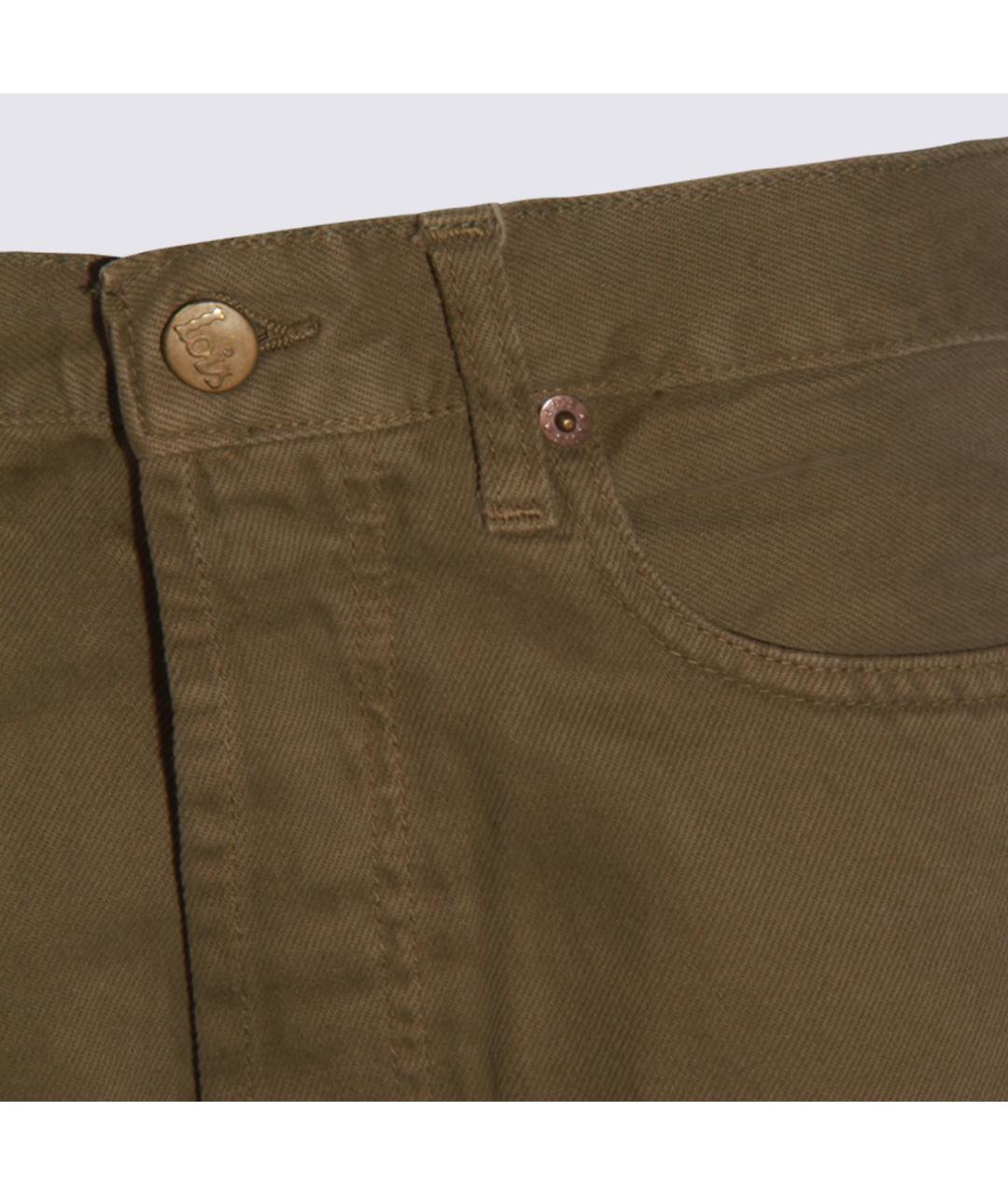 LOIS JEANS Хаки хлопковые прямые джинсы, фото 3