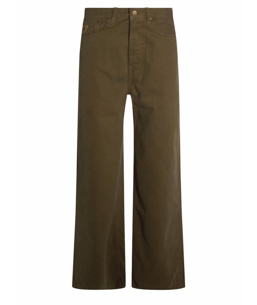 LOIS JEANS Хаки хлопковые прямые джинсы, фото 1