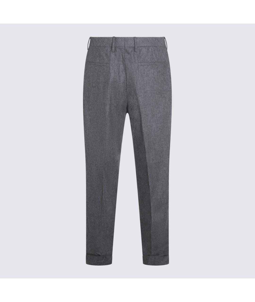 GTA IL PANTALONE Серые шерстяные повседневные брюки, фото 2