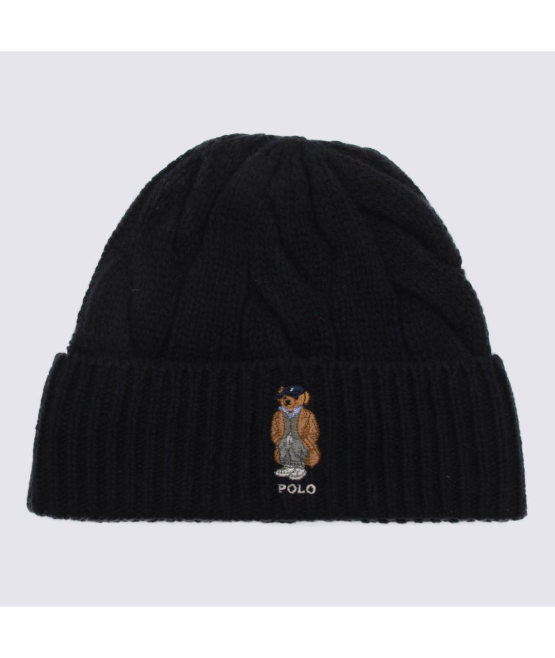 POLO RALPH LAUREN Темно-синяя шерстяная шапка, фото 3