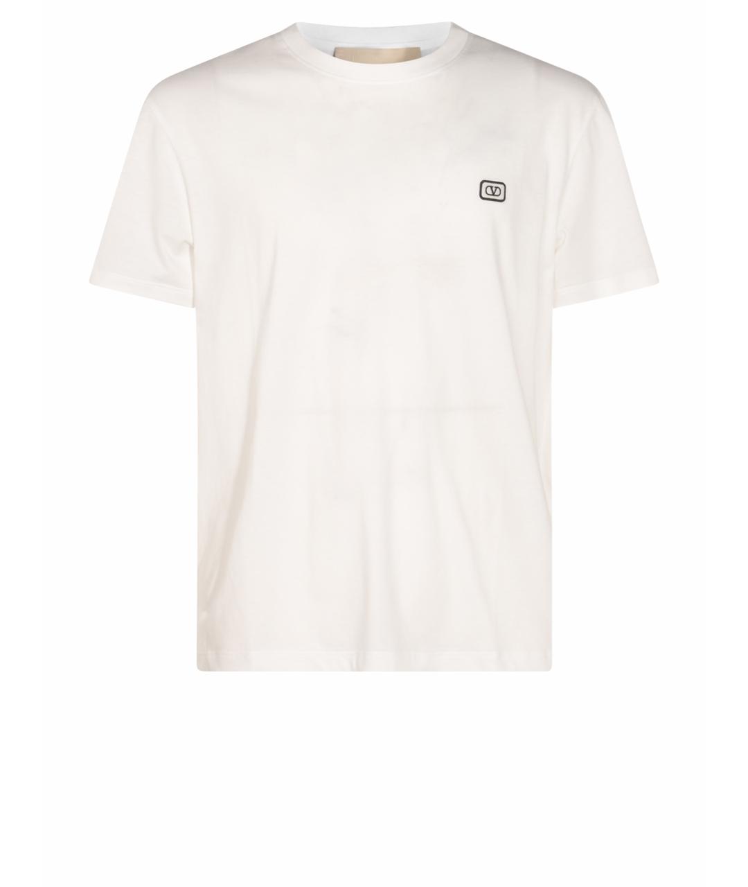 VALENTINO Белая хлопковая футболка, фото 1