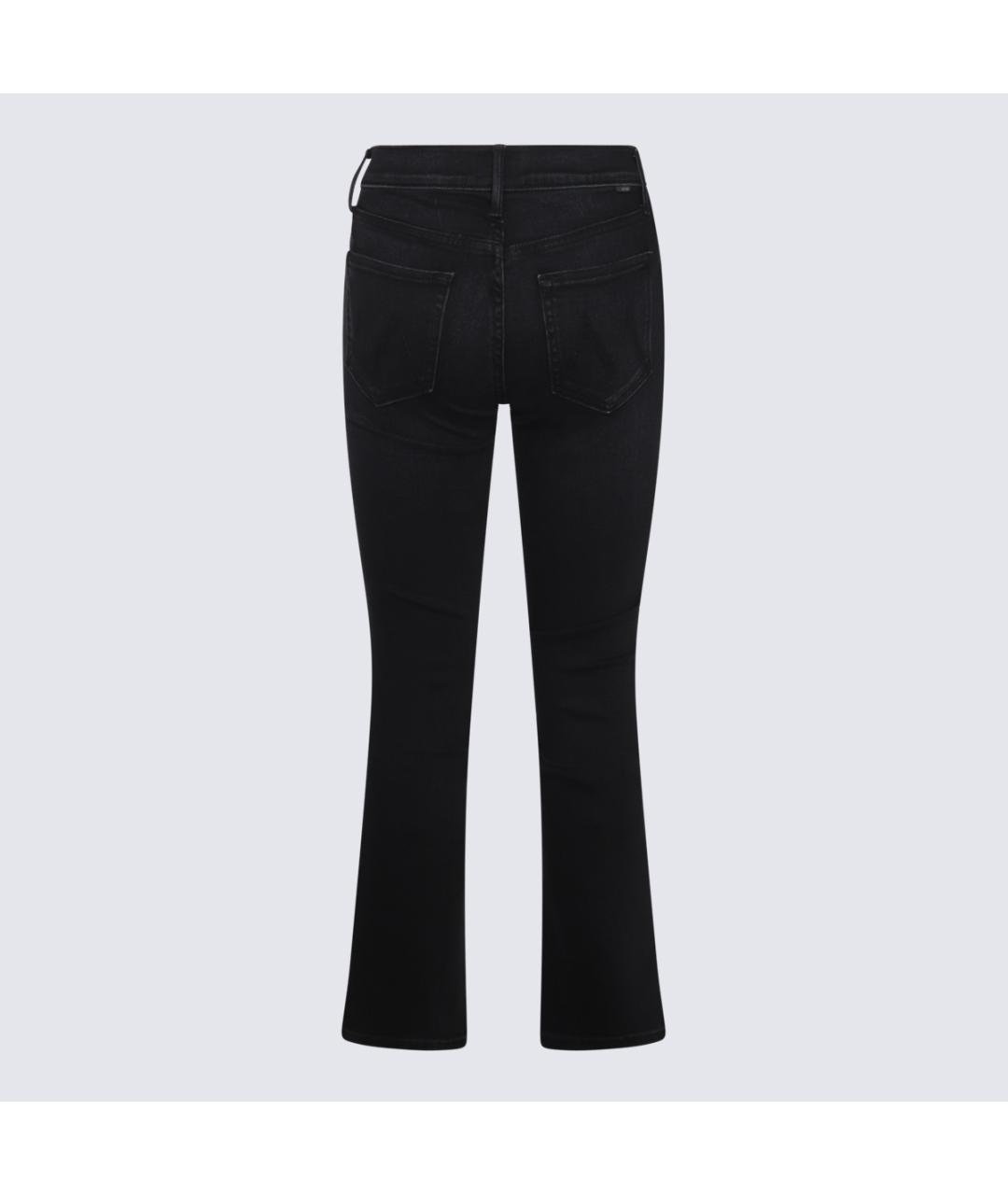 MOTHER Черные хлопко-сиацелловые джинсы клеш, фото 2