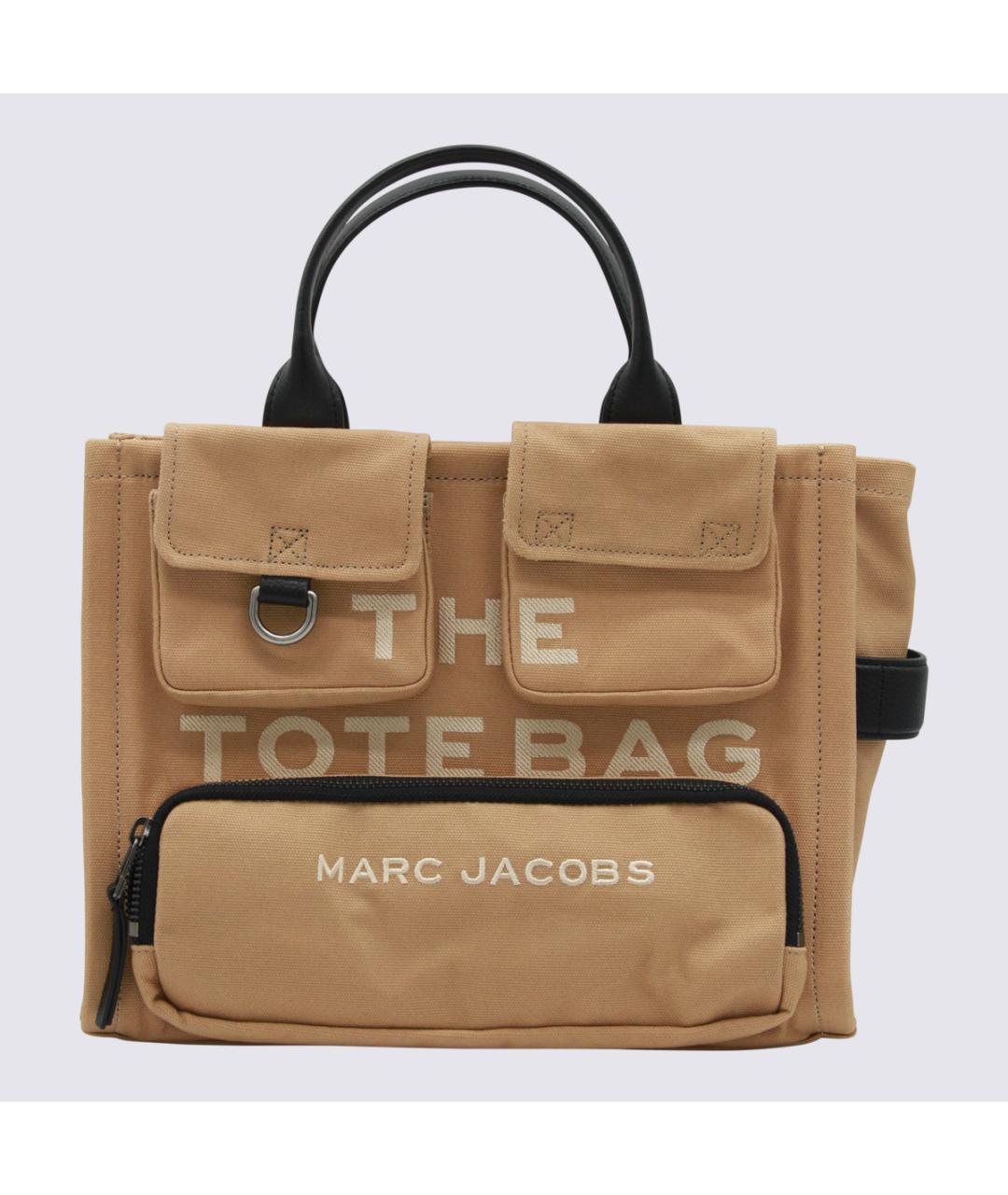 MARC JACOBS Бежевая тканевая сумка тоут, фото 5