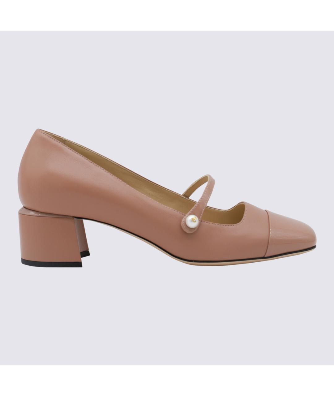 JIMMY CHOO Бежевые кожаные туфли, фото 3