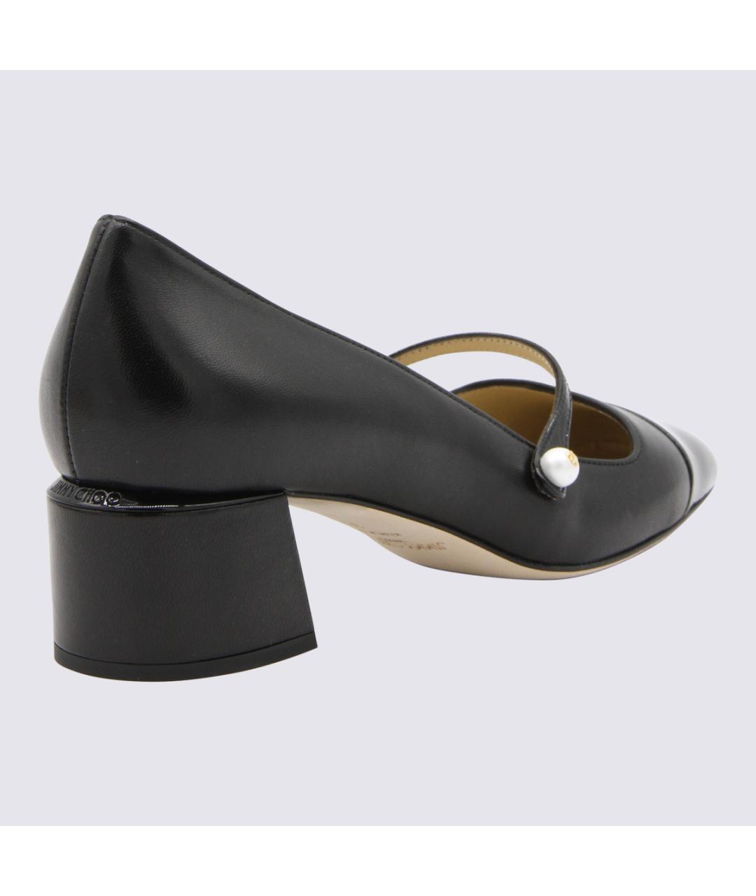 JIMMY CHOO Черные кожаные туфли, фото 2