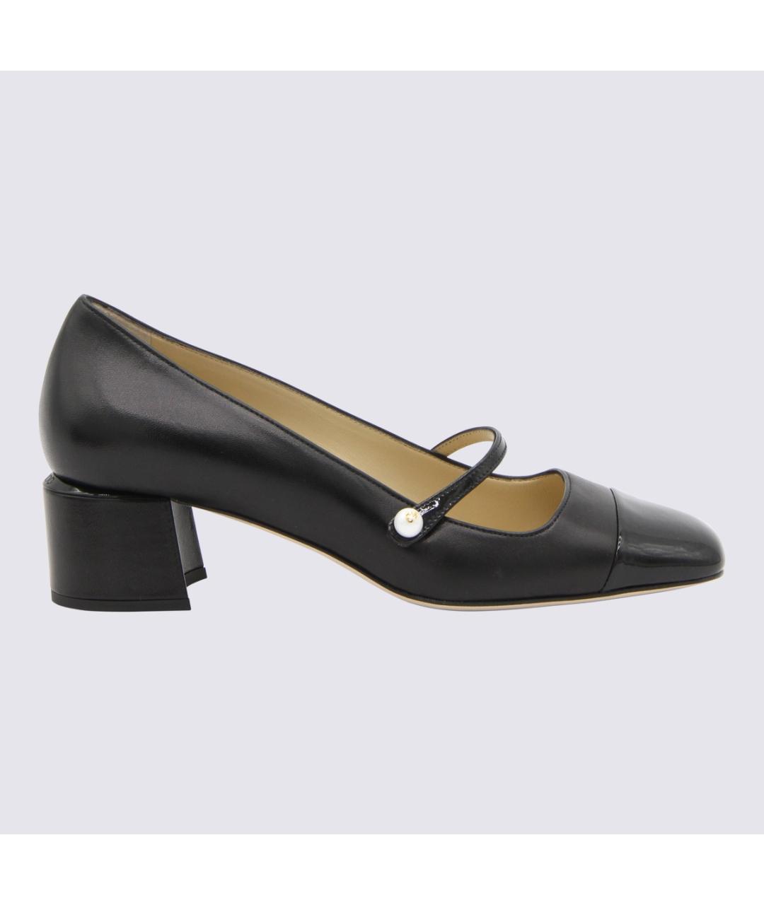 JIMMY CHOO Черные кожаные туфли, фото 3