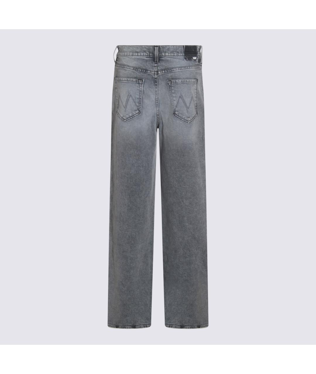 MOTHER Серые хлопковые прямые джинсы, фото 2