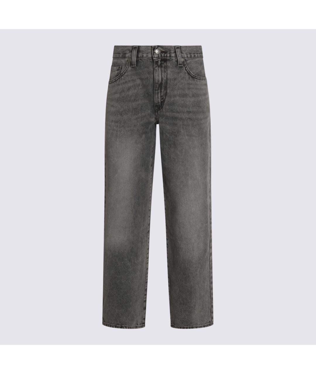 LEVI'S Серые хлопковые прямые джинсы, фото 4