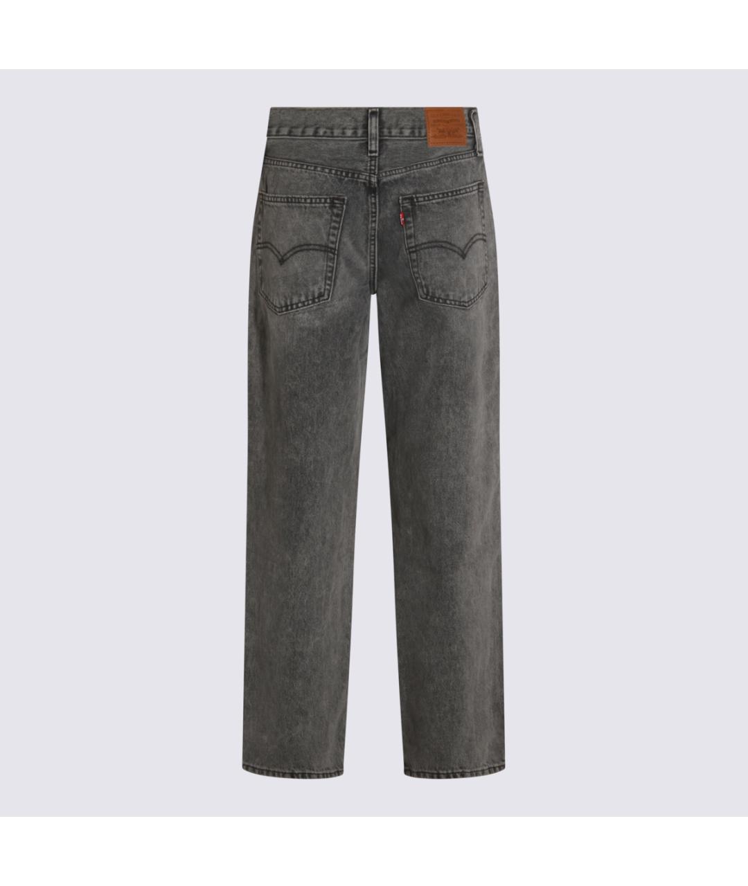 LEVI'S Серые хлопковые прямые джинсы, фото 2