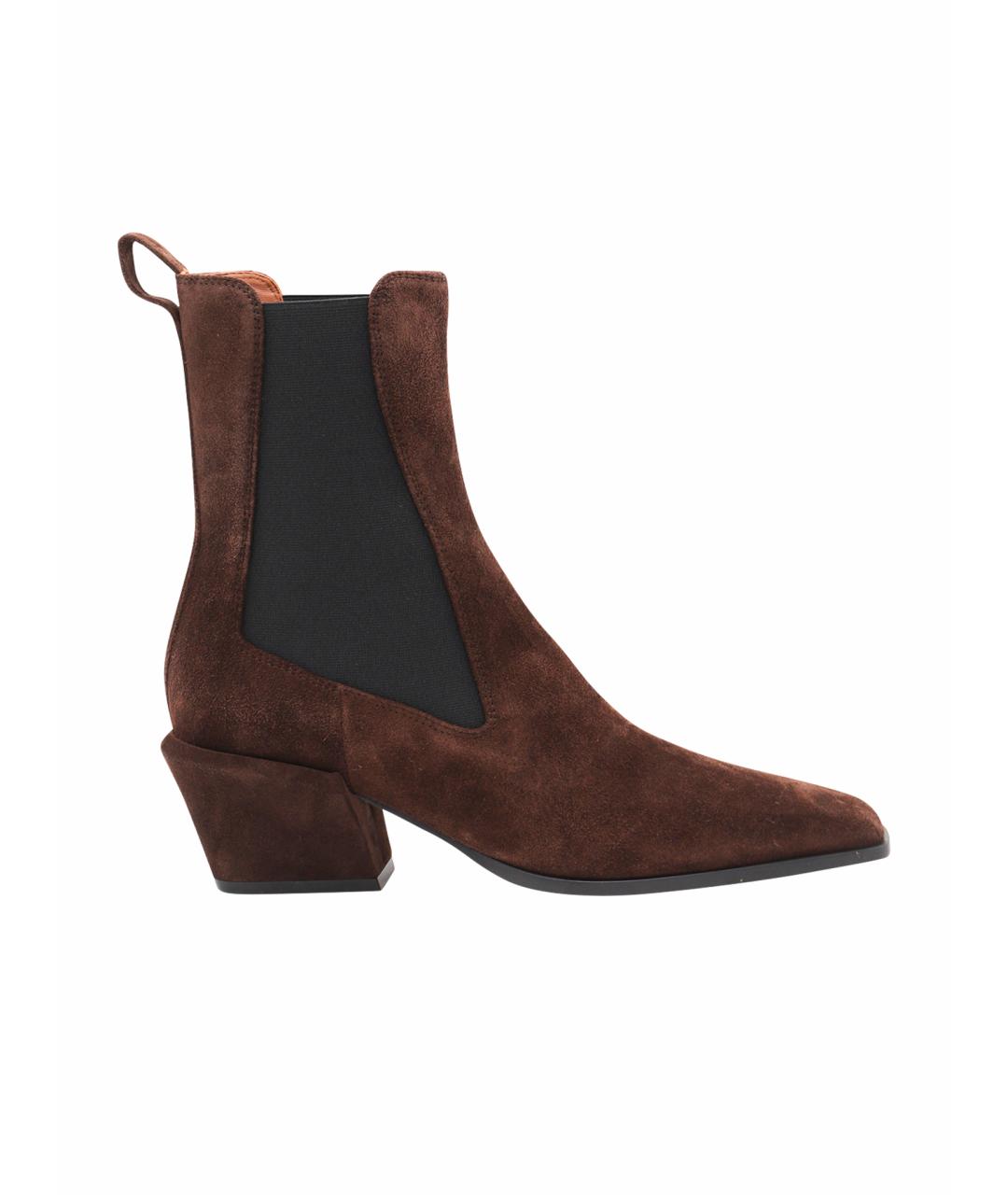 PARIS TEXAS Коричневые замшевые ботинки, фото 5