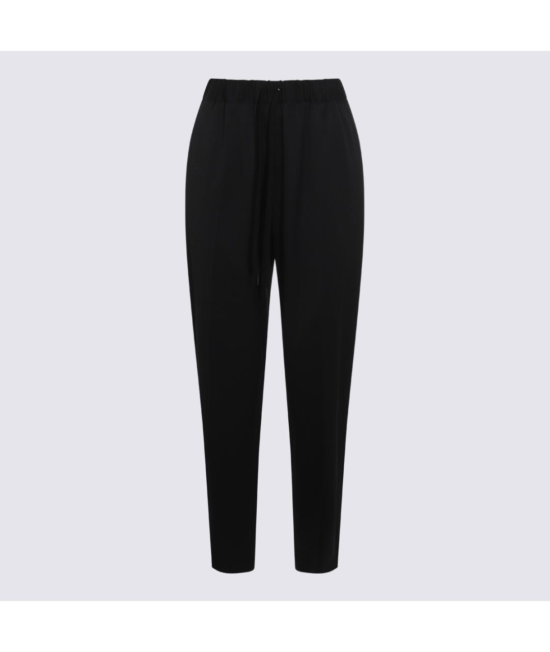 MM6 MAISON MARGIELA Черные полиэстеровые прямые брюки, фото 5