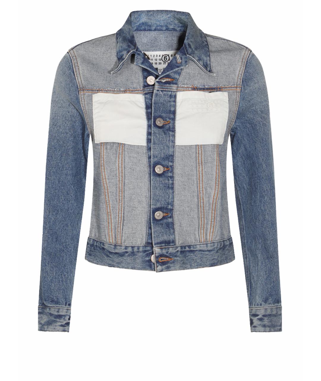 MM6 MAISON MARGIELA Синяя хлопковая куртка, фото 1
