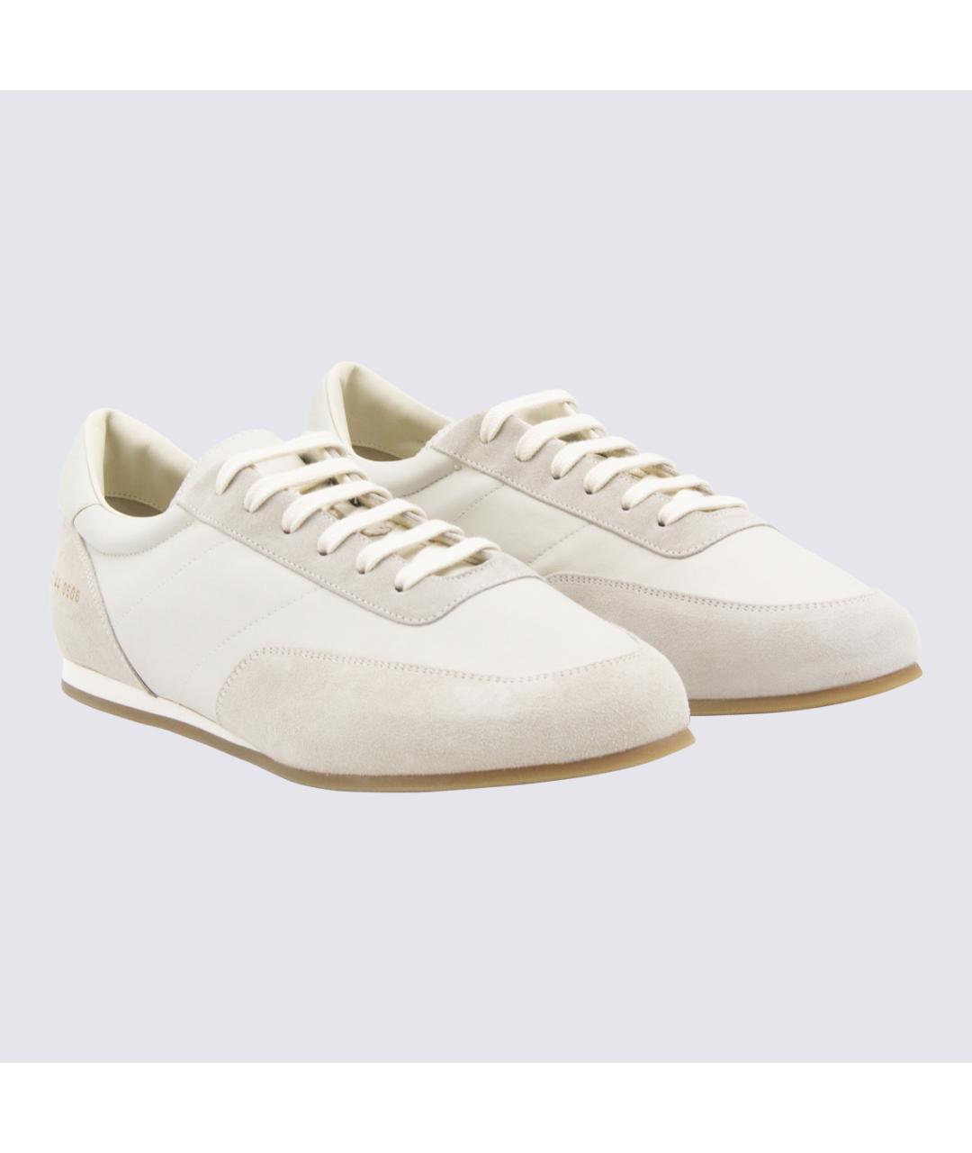 COMMON PROJECTS Белые кожаные низкие кроссовки / кеды, фото 2