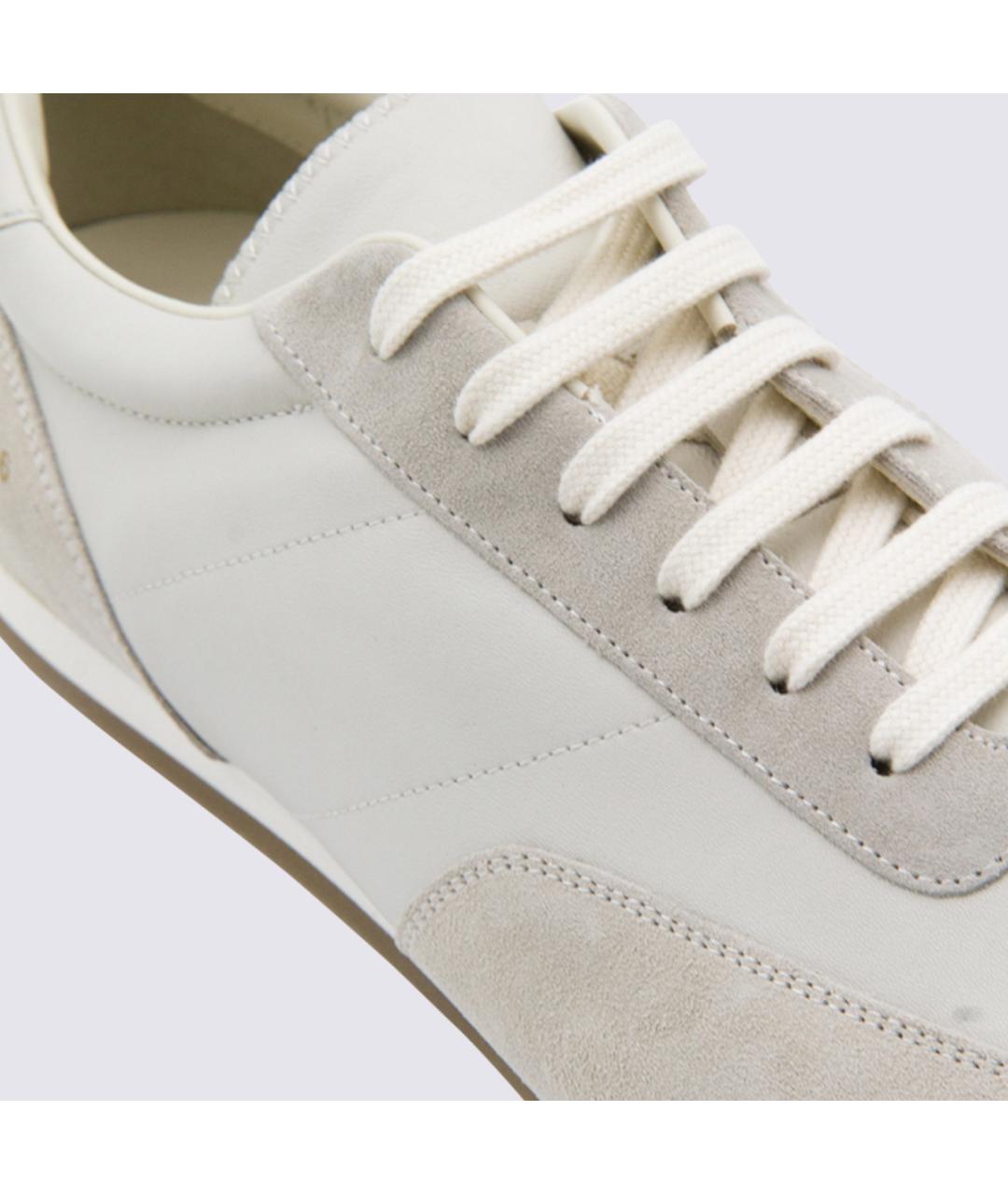 COMMON PROJECTS Белые кожаные низкие кроссовки / кеды, фото 4