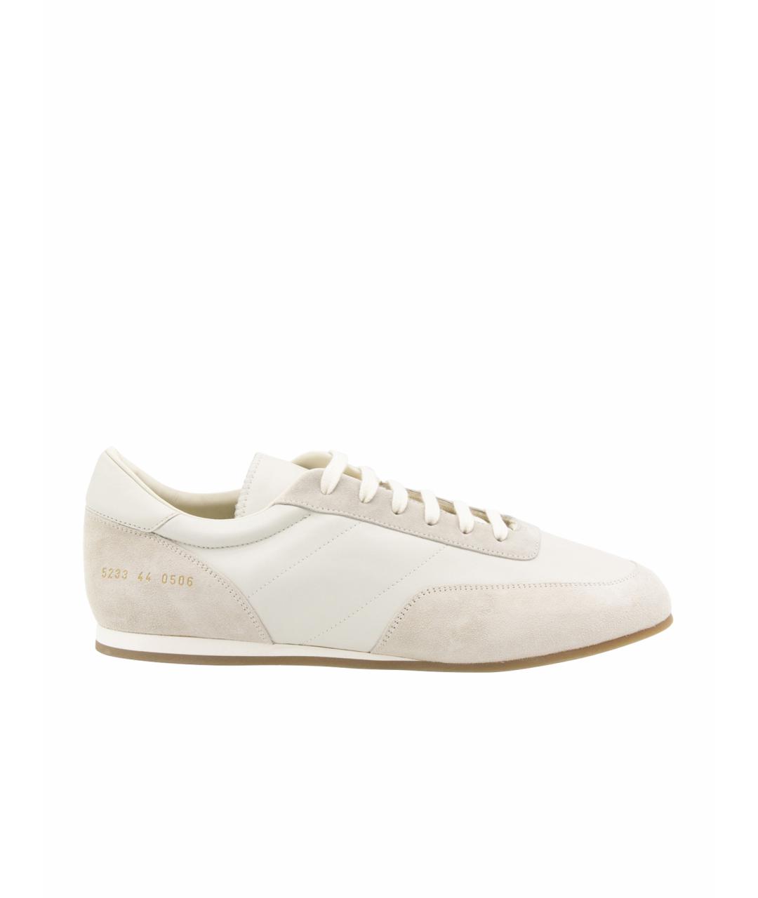 COMMON PROJECTS Белые кожаные низкие кроссовки / кеды, фото 1