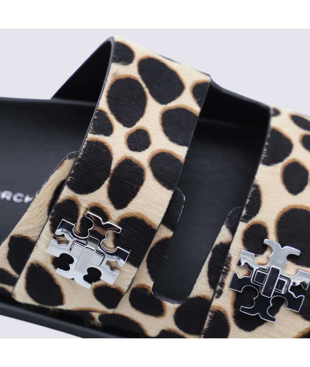 TORY BURCH Мульти кожаные шлепанцы, фото 4