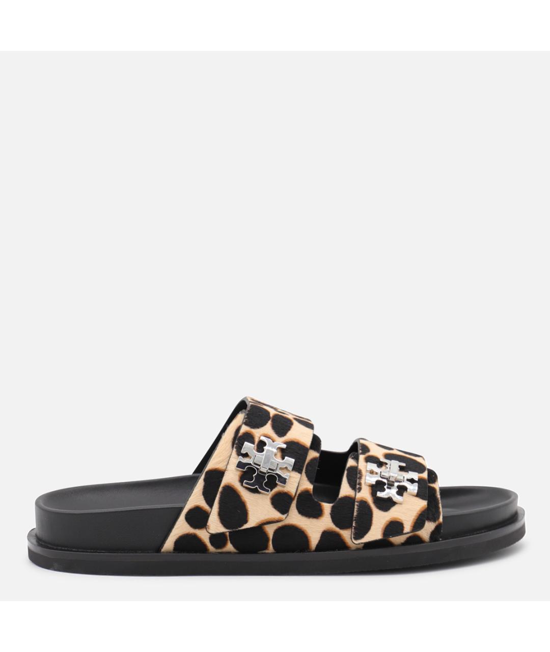 TORY BURCH Мульти кожаные шлепанцы, фото 5