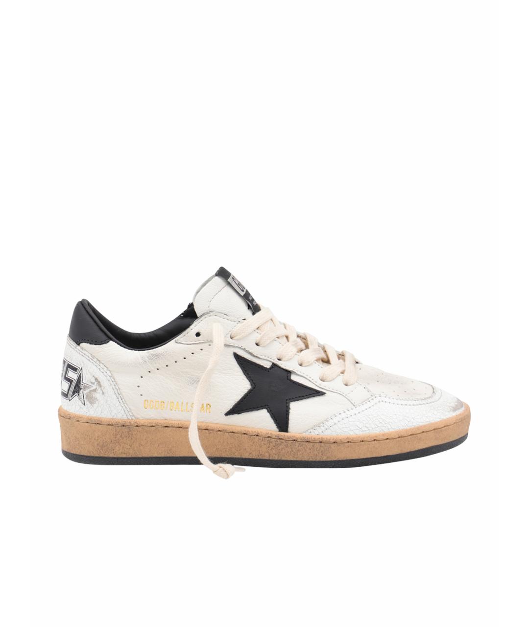 GOLDEN GOOSE DELUXE BRAND Белые кожаные кеды, фото 1